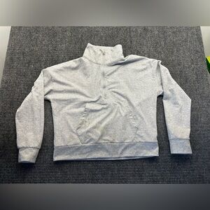 Women’s Gray Kyodan Alaska 1/4 Zip Long Sleeve Activewear Pullover Sweater M